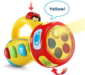 img 3 attached to 🔦 Желтый фонарик VTech Spin and Learn Color Flashlight