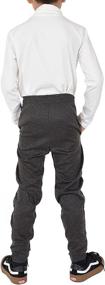 img 2 attached to 👖 Boys' Clothing: Brown Medium Stretch Comfort Jogger Pants