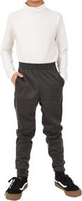 img 3 attached to 👖 Boys' Clothing: Brown Medium Stretch Comfort Jogger Pants