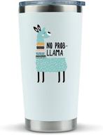 llama gifts women probllama tumbler logo