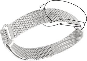 img 3 attached to Bond Touch Mesh Metal Band - Lightly Silver - Accessory For Your Bond Touch