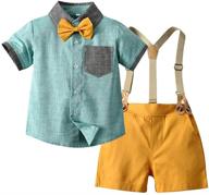 👔 tem doger yellow gentleman suspenders 03: stylish boys' clothing logo