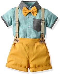 img 3 attached to 👔 Tem Doger Yellow Gentleman Suspenders 03: Stylish Boys' Clothing