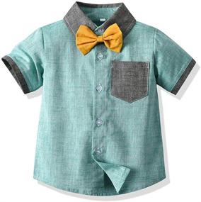 img 1 attached to 👔 Tem Doger Yellow Gentleman Suspenders 03: Stylish Boys' Clothing