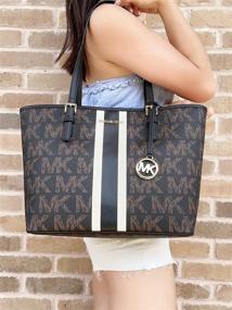 img 3 attached to Michael Kors Travel Carryall Graphic
