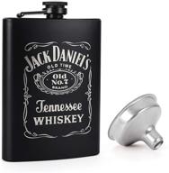 🍺 kwanithink flask for liquor: stainless steel hip flask for men - funnel included, 8 oz whiskey flask - perfect thanksgiving and christmas gift for dad and boyfriend logo