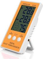 jlenoveg digital reptile thermometer hygrometer: accurate monitoring for aquariums, reptile tanks, and fish tanks with max/min records логотип