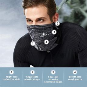 img 2 attached to 🧣 Women's Seamless Bandana Cooling Headwear: Outdoor Protection, Accessories, Scarves & Wraps