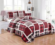 collection reversible coverlet bedspread patchwork logo