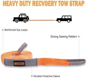 img 3 attached to 🌳 ORCISH 66ft X 2In Tree Saver Recovery Tow Strap: 17600lb Capacity, Ultimate Winch Strap Solution