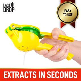 img 1 attached to 🍋 Last Drop Premium 2-in-1 Lemon and Lime Squeezer – Easy-to-Squeeze Manual Citrus Juicer for Maximum Juice Extraction