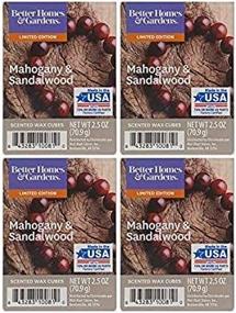 img 1 attached to 🏡 Enhance Your Space with Better Homes and Gardens Mahogany & Sandalwood Scented Wax Cubes - 4-Pack