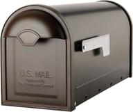 📬 architectural mailboxes 8830rz-10 winston: elegant rubbed bronze post mount mailbox логотип