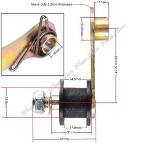 img 3 attached to WEIYINGSI Heavy-Duty Chain Roller Tensioner with Spring for 110cc, 125cc, and 140cc Pit Pro Dirt Bikes