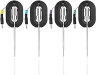 🔌 weinas 4-pack replacement probes - upgraded stainless steel probes with extra wire for grill thermometer logo