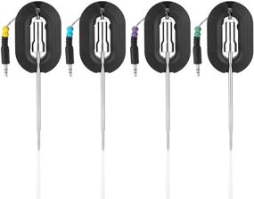 img 4 attached to 🔌 WEINAS 4-Pack Replacement Probes - Upgraded Stainless Steel Probes with Extra Wire for Grill Thermometer
