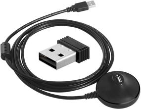 img 4 attached to 🔌 Enhanced 6ft. Extension Cable USB ANT+ Dongle by CooSpo – Unleash Seamless Compatibility with Zwift, TrainerRoad, Wahoo, Garmin, Cycleops, Rouvy, TacX, Sufferfest & PerfPRO