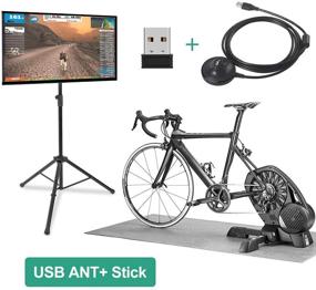 img 2 attached to 🔌 Enhanced 6ft. Extension Cable USB ANT+ Dongle by CooSpo – Unleash Seamless Compatibility with Zwift, TrainerRoad, Wahoo, Garmin, Cycleops, Rouvy, TacX, Sufferfest & PerfPRO