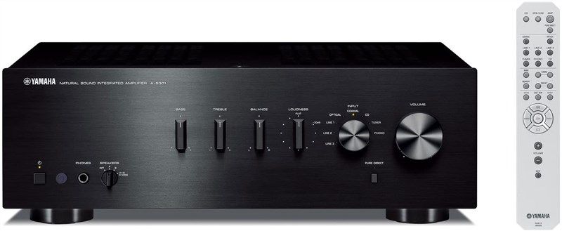 yamaha s301bl natural integrated amplifier logo