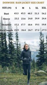 img 1 attached to 🌧️ DOSWODE Women's Waterproof Raincoats: Packable Lightweight Hooded Rain Jacket with Windbreaker - Perfect for Outdoor Activities!