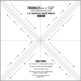 img 2 attached to Efficient Half Square Triangle Paper: Triangles On A Roll H350, 3.5 inches