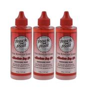 🏻 road bikes rock-n-roll absolute dry lv chain lubricant - 4oz - (pack of 3) logo