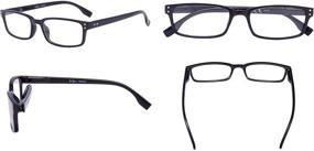 img 2 attached to Men and Women's Vintage Reading Glasses Comfortable Eyeglasses 4 Pack Readers