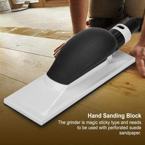 img 1 attached to 🧽 Dust-Free Sanding Block: Vacuum Hand Sander for Wood Polishing, Household Cleaning, Car Repair - 200 x 70mm