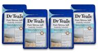 🧖 dr teal's epsom salt soaking solution: detoxify & energize with ginger & clay - 4 packs of 3lb bags (12lbs total) logo