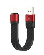 🔴 премиум usb c к usb a кабель - lamtoon 3a usb 3.1 gen 1 type c кабель для быстрой зарядки | уникальный плоский дизайн fpc | совместим с samsung galaxy s10+ s9 s8 plus, note 9 8, lg g5 g6 g7 v35, google pixel, power bank (красный) логотип