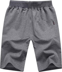 img 1 attached to 👖 Gunlire Boys' Clothing: Comfortable Casual Drawstring Elastic Shorts with Pockets