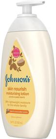 img 3 attached to 👶 Johnson's Skin Nourish Moisturizing Baby Lotion - Shea & Cocoa Butter Scent, Gentle & Lightweight Body Lotion for Dry Skin - Whole Family, Hypoallergenic, Dye-Free - 16.9 fl. oz