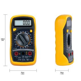 img 1 attached to Wintact DMM Meter - Digital Multimeter with Amp, Ohm, Volt, Diode, Continuity, Transistor Test, AC/DC Voltage, AC Current & Resistance Tester Backlit (Dual Fused for Anti-Burn)