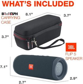 img 1 attached to 🔊 Переносная беспроводная колонка JBL FLIP 5 с Bluetooth - синяя | Защитный кейс Boomph Hardshell, водозащищенность IPX7