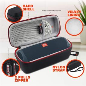 img 2 attached to 🔊 Переносная беспроводная колонка JBL FLIP 5 с Bluetooth - синяя | Защитный кейс Boomph Hardshell, водозащищенность IPX7