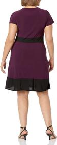 img 1 attached to 👗 Colorblock Dresses for Women: Star Vixen Women's Plus Size Clothing