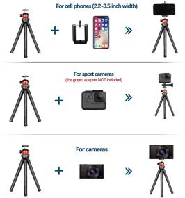 img 2 attached to Versatile Phone Tripod with Wireless Remote: Flexible, Portable, and Adjustable for iPhone and Android Camera Photography