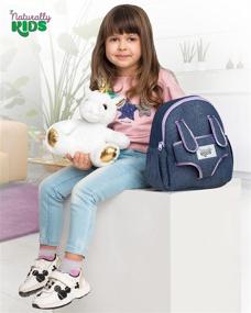 img 2 attached to Naturally KIDS Small Unicorn Backpack Kids' Furniture, Decor & Storage