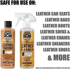 img 3 attached to Chemical Guys SPI_109_16 Leather Cleaner and Conditioner Kit - Versatile Solution for Leather Care on Apparel, Furniture, Car Interiors, Shoes, Boots, Bags & More