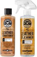 chemical guys spi_109_16 leather cleaner and conditioner kit - versatile solution for leather care on apparel, furniture, car interiors, shoes, boots, bags & more logo