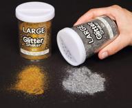 🌟 baker ross - ex808 glitter shaker, 100g, gold and silver 2 pack logo