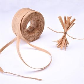 img 2 attached to 🎀 100 Yard Roll of Outus Raffia Paper Craft Ribbon, 1/4 Inch Width