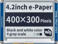 waveshare 4.2inch e-ink display module: high-resolution e-paper with embedded controller for raspberry pi, spi interface логотип