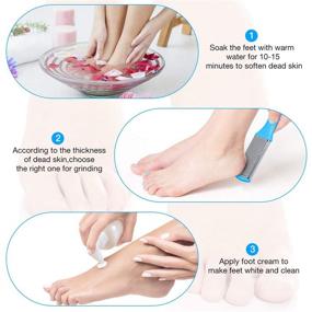 img 3 attached to 👣 Baban Professional 17-Piece Pedicure Kit for Women - Foot Scrubber, Callus Remover Set with Nail Clippers - Stainless Steel Tools for Exfoliating, Dead Skin Removal, Wet & Dry Use