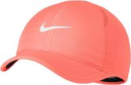 enhanced performance: nike women's featherlight running cap for optimal comfort and style logo