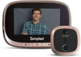 img 4 attached to 📷 SIMPLED 4.3 inch LCD Digital Door Viewer - 170 Degree Smart Video Camera Doorbell Peephole with Lithium Battery, Night Vision, Motion Detection and Chime