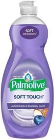 img 3 attached to 🍽️ Palmolive Ultra Soft Touch Dish Soap with Almond Milk & Blueberry Extracts - Gentle to Hands, Powerful against Grease - Concentrated Formula 32.5 Ounce Bottles (Pack of 3)