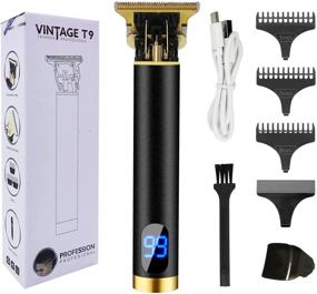 img 4 attached to WISEHILL Hair Clippers for Men: Professional Trimmer, T-Blade Edgers, Zero Gap Liners, Cordless & Rechargeable with LED Display - Perfect Christmas Gifts