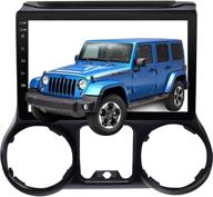 🚗 автомагнитола на android 10.0 с функцией carplay для jeep wrangler 2011-2014, 10,1-дюймовый ips сенсорный экран, bluetooth/wifi, камера заднего вида. логотип