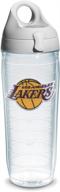 🏀 tervis 24oz nba los angeles lakers insulated tumbler - made in usa, double walled, cold & hot drinks, gray lid logo